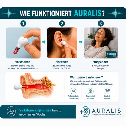 AURALIS™ – Rotlichttherapie für deine Ohren